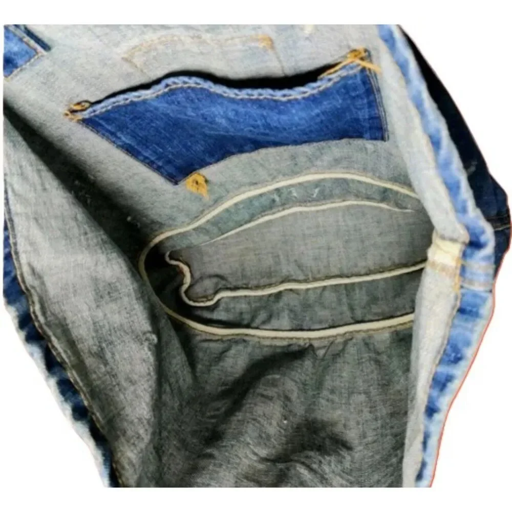 American Eagle Outfitters Distressed Denim Double Strap Tote Bag